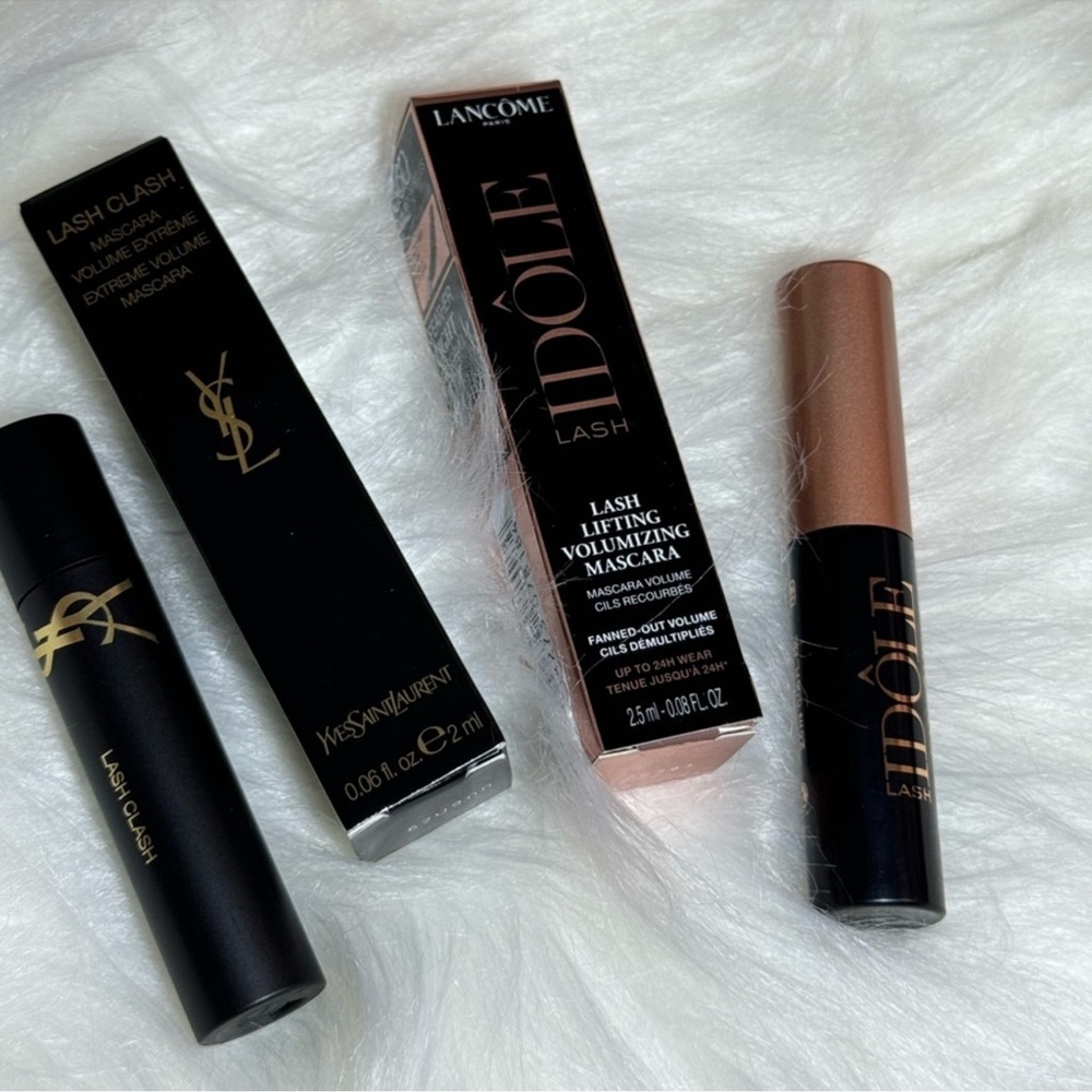 LANCOME Lash Idole Lifting Mascara & YSL Lash Clash Extreme Volume Mascara